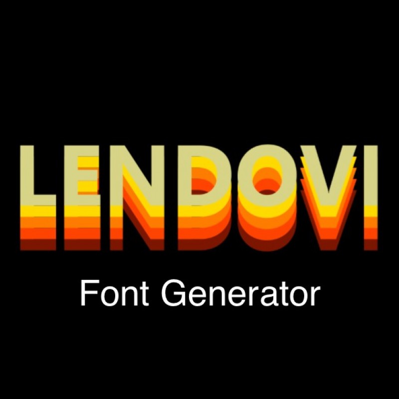 Lendovi Font Generator